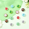 5Pcs Fuuny Painted Glass Beads Enamel Beads LAMP-YW0004-05A-5