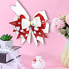 Polyester Big Bowknot FIND-WH0126-414G-4