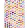 Ombre Effect Opaque Crackle Glass Beads Strands GLAA-Q106-01A-A09-2