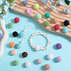 40Pcs 20 Colors Organic Wool Fabric Beads FIND-SC0009-18-4
