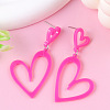 Fashionable Stainless Steel Acrylic Dangle Stud Earrings FS-WGAB06E-06-1