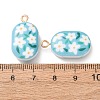 Printed Alloy with Acrylic Pendants AL-CBAE25B-04H-G-2
