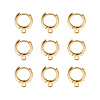 Eco-Friendly Brass Earring Hoops Findings KK-TA0007-40-2