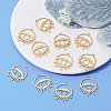 DICOSMETIC 12Pcs PVD Vacuum Plating 201 Stainless Steel Pendants STAS-DC0007-15-5