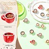 15Pcs 5 Colors Baking Paint Alloy Pendants FIND-CJ0005-89-2