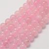 Natural Rose Quartz Bead Strands G-P281-02-10mm-1