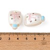 Printed Opaque Acrylic Beads OACR-B054-01M-3