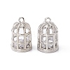 Brass Micro Pave Cubic Zirconia Pendants ZIRC-P100-01P-1