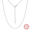 925 Sterling Silver Cardano Chain Necklaces for Women NJEW-H048-06P-2