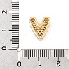 Brass Micro Pave Cubic Zirconia Slide Charms ZIRC-I068-08G-4