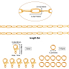 DIY Paperclip Chain Jewelry Making Kits DIY-SC0014-49G-2