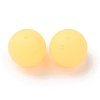 Luminous Round Food Grade Silicone Beads SIL-TAC0007-04E-1