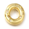 Brass with Cubic Zirconia Pendants KK-Q818-03O-G-1