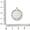 Hammered 304 Stainless Steel Pendants STAS-Z192-01GP-3