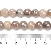 Electroplated Natural Quartz Round Beads Strands G-L598-A06-03-5