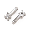 Brass Micro Pave Cubic Zirconia Charms KK-H538-19A-P-2