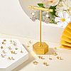 50Pcs 201 Stainless Steel Flat Round Stud Earring Findings STAS-UN0060-69-4
