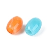 Two Tone Acrylic European Beads OACR-N161-01-2