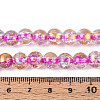 Crackle Transparent Glass Beads Strands GLAA-N030-8mm-01I-4