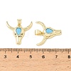 Brass Micro Pave Sky Blue Cubic Zirconia Pendants CU-CBA9CBD-11G-3
