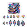  Jewelry 24Pcs 6 Style Plated Alloy Pendants FIND-PJ0001-03-1