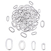 DICOSMETIC 120Pcs 4 Style 304 Stainless Steel Linking Rings STAS-DC0004-29-1