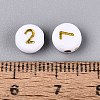 Opaque Acrylic Beads SACR-Q001-12E-4