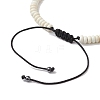 Adjustable Nylon Cord Braided Bead Bracelets for Men BJEW-JB11295-03-4