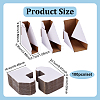 100Pcs Folding Safety Kraft Paper Photo Album Corner Protector FIND-WH0441-02-2
