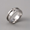 201 Stainless Steel Grooved Finger Ring Settings STAS-WH0027-26F-P-1