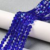 Transparent Electroplate Glass Beads Strands LS-EGLA-A039-T3mm-L06-4