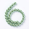 Eco-Friendly Dyed Glass Pearl Round Beads Strands HY-A002-14mm-RB008N-2