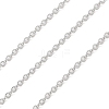 Anti-Tarnish Rhodium Plated 925 Sterling Silver Cable Chains LS-STER-E072-02P-04-1