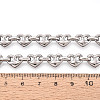 304 Stainless Steel Heart Link Chains CHS-Q009-03P-01-3