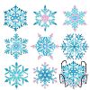 DIY Diamond Painting Christmas Snowflake Coaster Kits WG22379-01-1