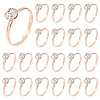 40Pcs Adjustable Alloy Rhinestone Finger Rings for Women RJEW-SP0001-02RG-1