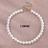 Plastic Imitation Pearl Round Beaded Necklaces for Women WGF0340-03-2