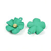 Spray Painted Alloy Pendants PALLOY-N0147-03F-2
