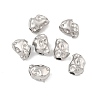 Hammered 304 Stainless Steel Beads STAS-B127-01P-06-1