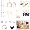 DIY Butterfly Earring Making Kit DIY-SZ0009-54-1