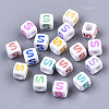 Opaque White Acrylic Beads SACR-R252-02S-1