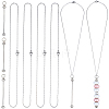 6Pcs 304 Stainless Steel Cable Chain Necklaces for Men Women NJEW-SC0001-80B-1