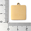 Ion Plating(IP) 304 Stainless Steel Pendants STAS-D025-03G-01-3