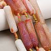 Natural Weathered Agate Beads Strands G-A321-K02-01-1