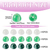 30Pcs 3 Colors Resin UV Reactive Beads RESI-TA0005-67B-4