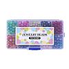 Round Transparent Crackle Glass Beads CCG-X0006-B-WH-6