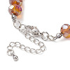 AB Color Faceted Rondelle Glass Beaded Bracelets BJEW-JB10568-4