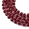 Transparent Glass Beads Strands X-GLAA-P076-01A-04-3