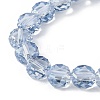 Electroplate Glass Beads Strands EGLA-L045-G-PL03-3