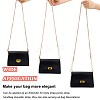 WADORN 3Pcs 3 Style ABS Plastic Imitation Pearl & Iron Curb Chain Bag Handles DIY-WR0002-70A-3